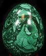 Stunning Polished Malachite Egg - Congo #33746-1